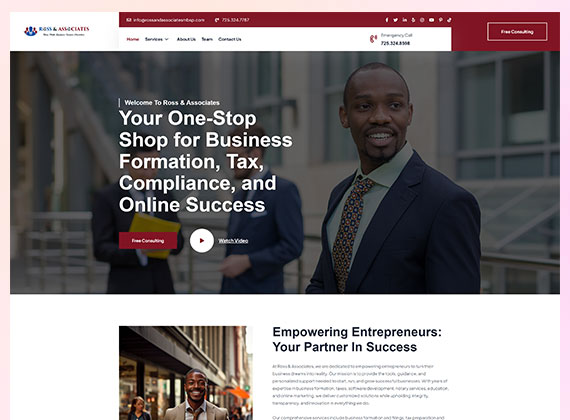 Wolffia Digital Solutions WordPress website design example